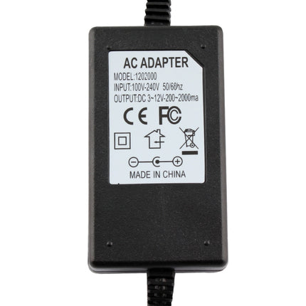12V Adjustable Power Supply Adapter AC DC 3V - 12V 2A 24W Universal Charger Voltage Regulator Driver US Plug-garmade.com