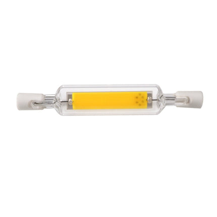 R7S 5W COB LED Lamp Bulb Glass Tube for Replace Halogen Light Spot Light,Lamp Length: 78mm, AC:220v(Warm White)-garmade.com