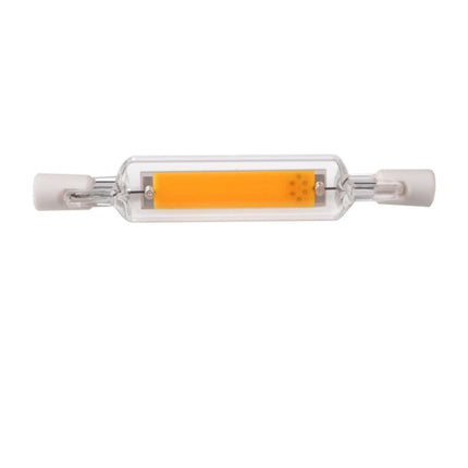 R7S 5W COB LED Lamp Bulb Glass Tube for Replace Halogen Light Spot Light,Lamp Length: 78mm, AC:220v(Cool White)-garmade.com