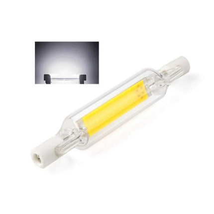 R7S 5W COB LED Lamp Bulb Glass Tube for Replace Halogen Light Spot Light,Lamp Length: 78mm, AC:110v(Warm White)-garmade.com