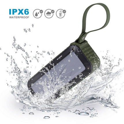 W-KING S20 Loudspeakers IPX6 Waterproof Bluetooth Speaker Portable NFC Bluetooth Speaker for Outdoors / Shower / Bicycle FM Radio (Green)-garmade.com