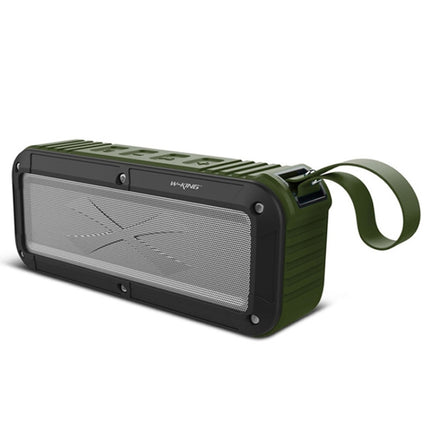 W-KING S20 Loudspeakers IPX6 Waterproof Bluetooth Speaker Portable NFC Bluetooth Speaker for Outdoors / Shower / Bicycle FM Radio (Green)-garmade.com
