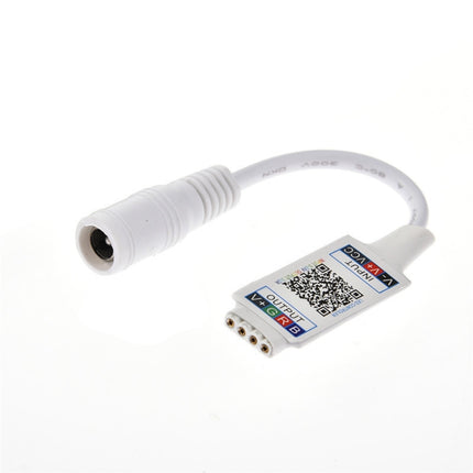 Mini RGB Bluetooth Controller Light Strip Controller For RGB LED Strip DC5V 12V 24V(White)-garmade.com