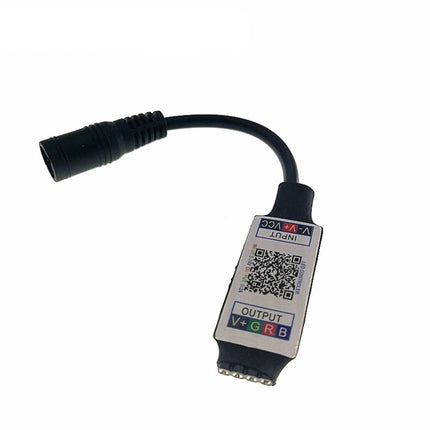 Mini RGB Bluetooth Controller Light Strip Controller For RGB LED Strip DC5V 12V 24V(White)-garmade.com