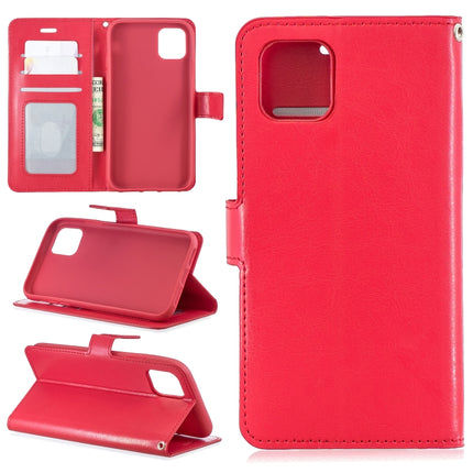 Crazy Horse Texture Horizontal Flip Leather Case with Holder & Card Slots & Wallet & Photo Frame for iPhone 11 Pro Max(red)-garmade.com