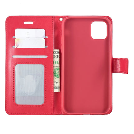 Crazy Horse Texture Horizontal Flip Leather Case with Holder & Card Slots & Wallet & Photo Frame for iPhone 11 Pro Max(red)-garmade.com