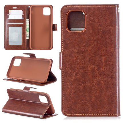 Crazy Horse Texture Horizontal Flip Leather Case with Holder & Card Slots & Wallet & Photo Frame for iPhone 11 Pro Max(brown)-garmade.com