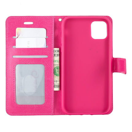 Crazy Horse Texture Horizontal Flip Leather Case with Holder & Card Slots & Wallet & Photo Frame for iPhone 11 Pro Max(rose)-garmade.com
