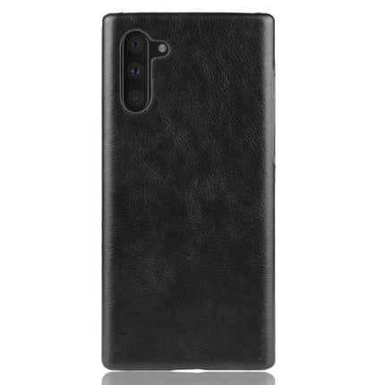 Shockproof Litchi Texture PC + PU Case For Galaxy Note10(Black)-garmade.com