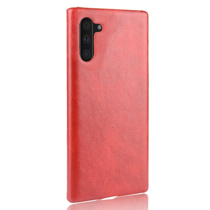 Shockproof Litchi Texture PC + PU Case For Galaxy Note10(Red)-garmade.com