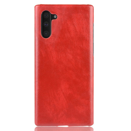 Shockproof Litchi Texture PC + PU Case For Galaxy Note10(Red)-garmade.com