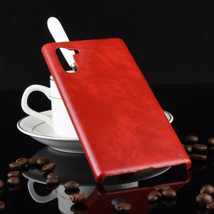 Shockproof Litchi Texture PC + PU Case For Galaxy Note10(Red)-garmade.com