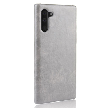 Shockproof Litchi Texture PC + PU Case For Galaxy Note10(Gray)-garmade.com
