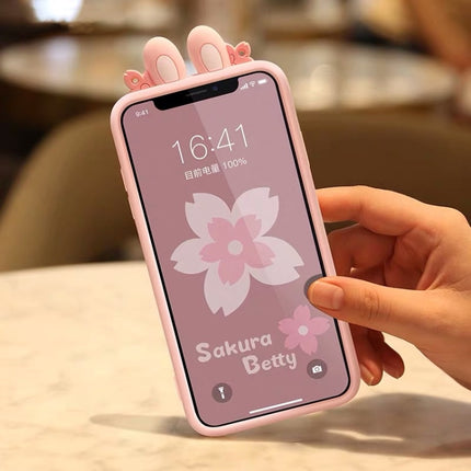 Cherry Blossoms Style Full Package Anti Falling Silicone Sleeve for iPhone X / XS-garmade.com