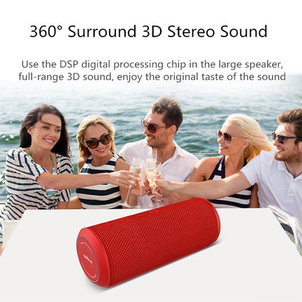 W-KING X6S Bluetooth Speaker 20W Portable Super Bass Waterproof Speaker with Stereo Sound Soundbar Column for Music MP3 Play(black)-garmade.com
