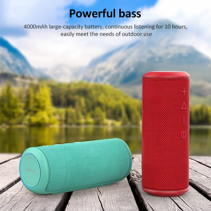W-KING X6S Bluetooth Speaker 20W Portable Super Bass Waterproof Speaker with Stereo Sound Soundbar Column for Music MP3 Play(green)-garmade.com