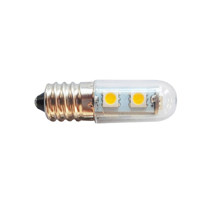 E14 screw light LED refrigerator light bulb 1W 220V AC 7 light SMD 5050 ampere LED light refrigerator home(Cool White)-garmade.com