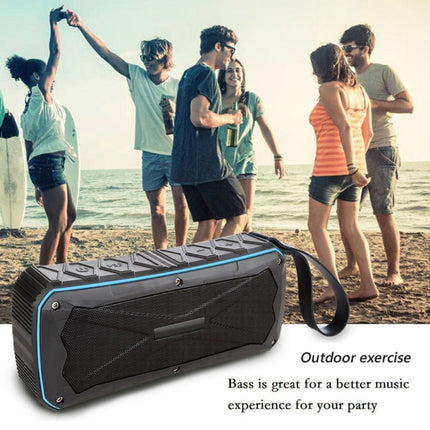 Portable Bluetooth Speaker Super Bass Stereo Wireless Speakers Support IP66 Waterproof Emergency Charging Handsfree TF-garmade.com