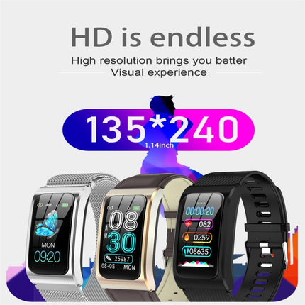 AK12 1.14 inch IPS Color Screen Smart Watch IP68 Waterproof,Silicone Watchband,Support Call Reminder /Heart Rate Monitoring/Blood Pressure Monitoring/Sleep Monitoring/Predict Menstrual Cycle Intelligently(Black)-garmade.com