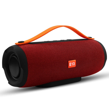 E13 Mini Portable Wireless Bluetooth Speaker Stereo Speakerphone Radio Music Subwoofer Column Speakers with TF FM, RED-garmade.com
