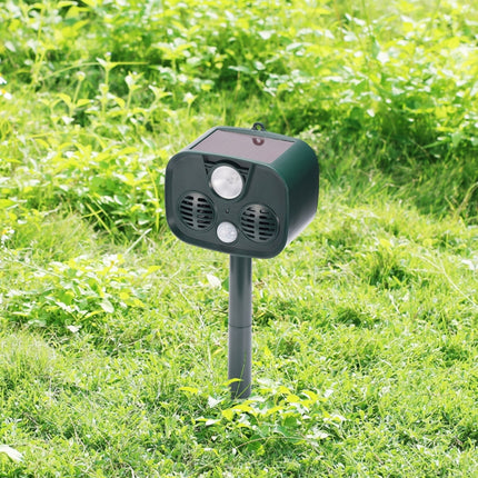 Solar Animal Drive Waterproof PIR Sensor Outdoor Garden Anti-cat Dog Ultrasonic Solar Alarm Drive-garmade.com