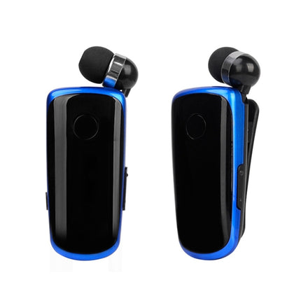 K39 Wireless Bluetooth Headset CSR DSP chip In-Ear Vibrating Alert Wear Clip Hands Free Earphone (Blue)-garmade.com