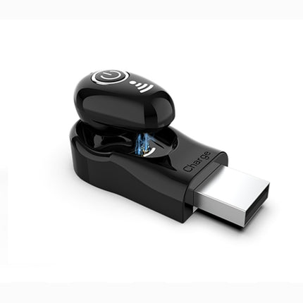 S650 Second GenerationMini Invisible Bluetooth Earphone with Microphone (Black)-garmade.com