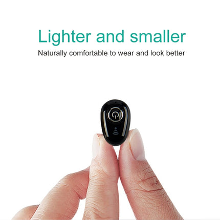 S650 Second GenerationMini Invisible Bluetooth Earphone with Microphone (Black)-garmade.com