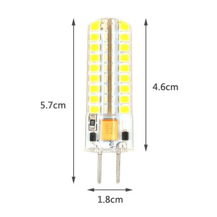 GY6.35 5W SMD2835 72LEDs Dimmable Silicone Corn Bulb for Chandelier Crystal Lamp Lighting Accessories,AC 12V(Cool White)-garmade.com