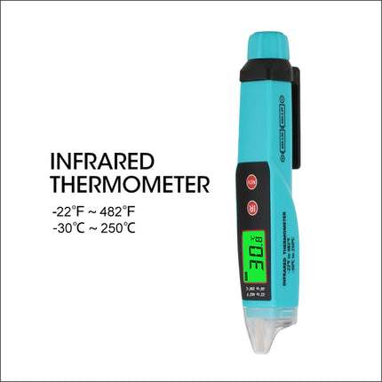 JHL-18A Digital Non-Contact Thermometer AC Voltage Detector Infrared Thermometer Voltage Pen Type Handheld Induction Voltage Tester-garmade.com
