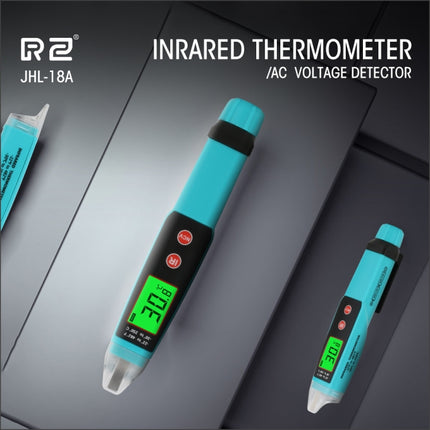 JHL-18A Digital Non-Contact Thermometer AC Voltage Detector Infrared Thermometer Voltage Pen Type Handheld Induction Voltage Tester-garmade.com