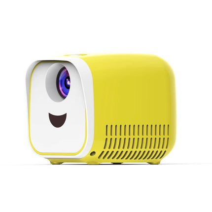 L1 Children Projector Mini LED Portable Home Speaker Projector US(Yellow)-garmade.com