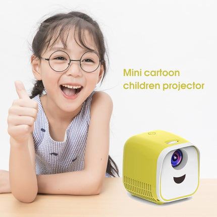L1 Children Projector Mini LED Portable Home Speaker Projector US(Yellow)-garmade.com