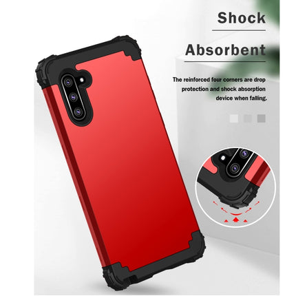 PC+ Silicone Three-piece Anti-drop Protection Case for Galaxy Note10(Red)-garmade.com