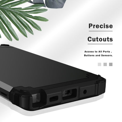 PC+ Silicone Three-piece Anti-drop Protection Case for Galaxy Note10(Black)-garmade.com