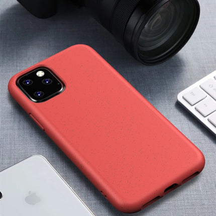 Starry Series Shockproof Straw Material + TPU Protective Case for iPhone 11(Red)-garmade.com