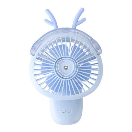 Desktop Folding Spray Mini Fan Cartoon Humidification Water Jet Fan(Blue)-garmade.com