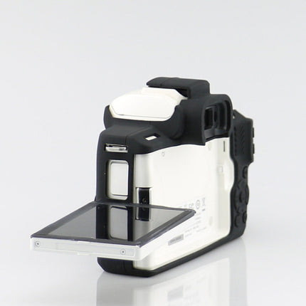 Richwell Silicone Armor Skin Case Body Cover Protector for Canon EOS M50 Body Digital Camera(Black)-garmade.com