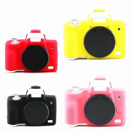 Richwell Silicone Armor Skin Case Body Cover Protector for Canon EOS M50 Body Digital Camera(Red)-garmade.com