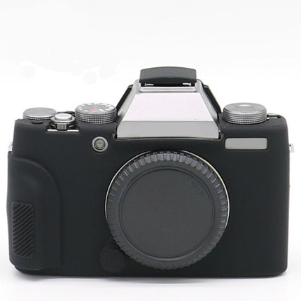 Richwell Soft Silicone TPU Skin Body Rubber Camera Case Bag Full Cover for Fujifilm Fuji X-T100 Digital Camera(Black)-garmade.com