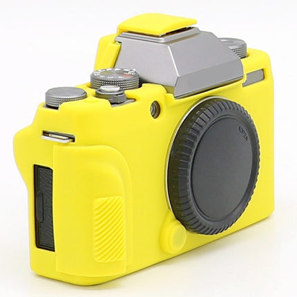 Richwell Soft Silicone TPU Skin Body Rubber Camera Case Bag Full Cover for Fujifilm Fuji X-T100 Digital Camera(Yellow)-garmade.com