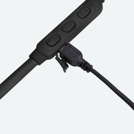 DM-22 Magnetic Bluetooth Earphone DM-22 Neckband Sport headset with Mic Wireless Handsfree Earphoness(Black)-garmade.com
