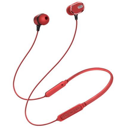 DM-22 Magnetic Bluetooth Earphone DM-22 Neckband Sport headset with Mic Wireless Handsfree Earphoness(Red)-garmade.com