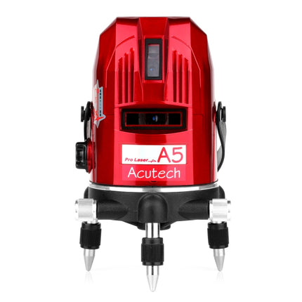 A5 Laser Level 2~5 Line Red Beam Line 360 Degree Rotary Level Self-leveling Horizontal&Vertical Available Auto Line Laser Level-garmade.com