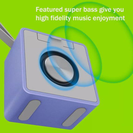 EWA A105 High Hidelity Bluetooth Speaker, Small Size High Power Bass, TWS Bluetooth Technology Support TF(Blue)-garmade.com