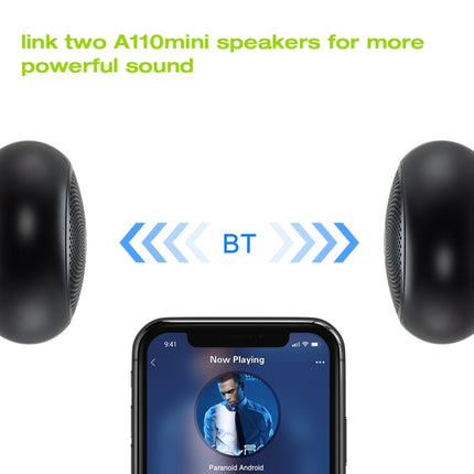 EWA A110mini High Hidelity Bluetooth Speaker Small Size High Power Bass, TWS Bluetooth Technology, Support TF(Blue)-garmade.com