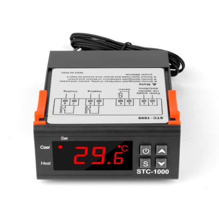 STC-1000 220V Digital Temperature Controller LED Temperature Regulator Thermostat for Incubator Relay 10A Heating and Cooling-garmade.com