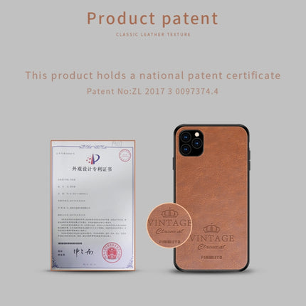 PINWUYO Pin Rui Series Classical Leather, PC + TPU + PU Leather Waterproof And Anti-fall All-inclusive Protective Shell for iPhone 11 Pro(Black)-garmade.com