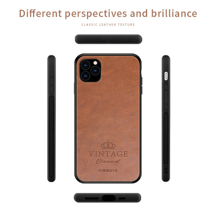 PINWUYO Pin Rui Series Classical Leather, PC + TPU + PU Leather Waterproof And Anti-fall All-inclusive Protective Shell for iPhone 11 Pro Max(Black)-garmade.com