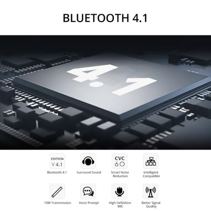 BT315 Sport Bluetooth Headset Wireless Stereo Earphone Bluetooth 4.1 Earpiece With Mic Sport Bass Magnetic Necklace Earpiece(Blue)-garmade.com
